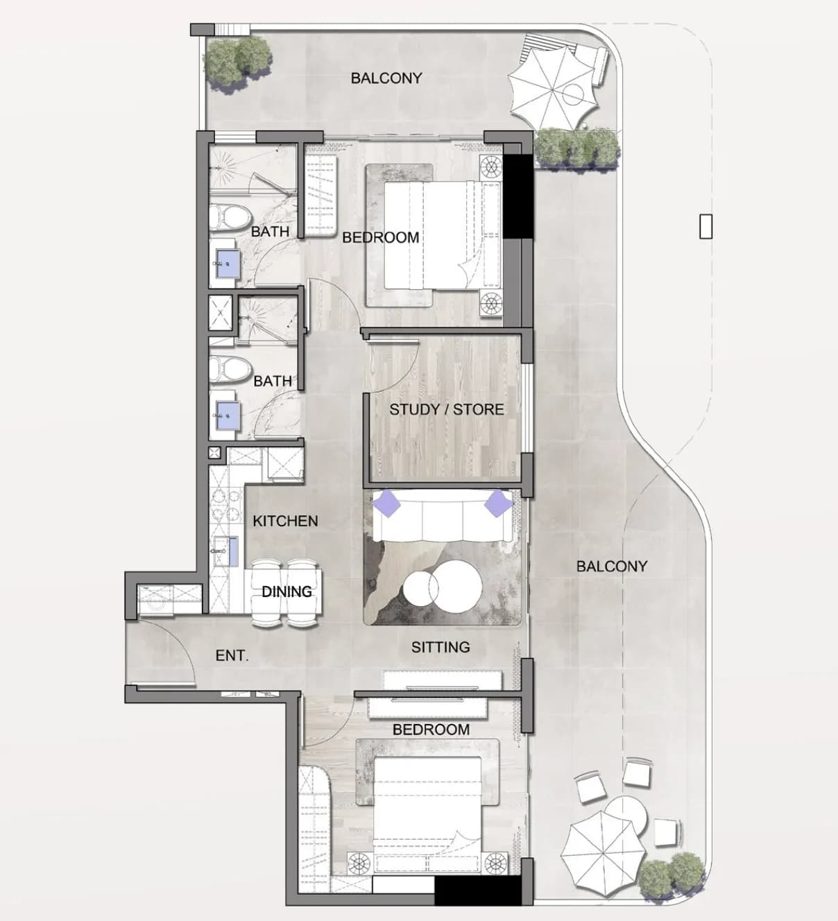 Listone Residence 2 Bedroom
