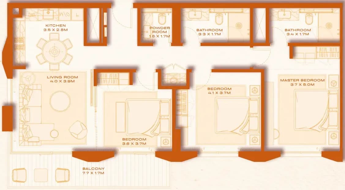 Avenew 888 - Loom 3 Bedroom