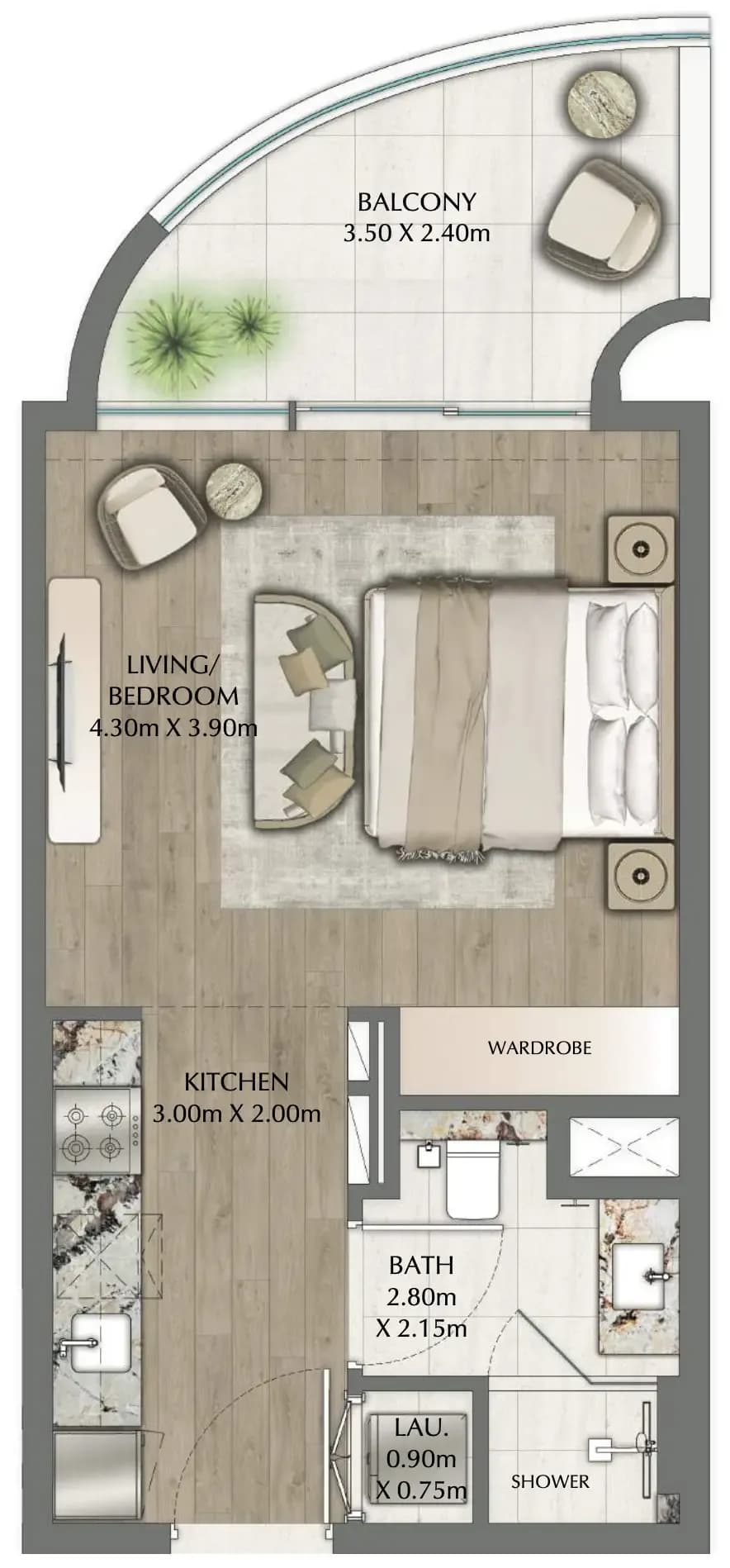 One Residence 0 Bedroom