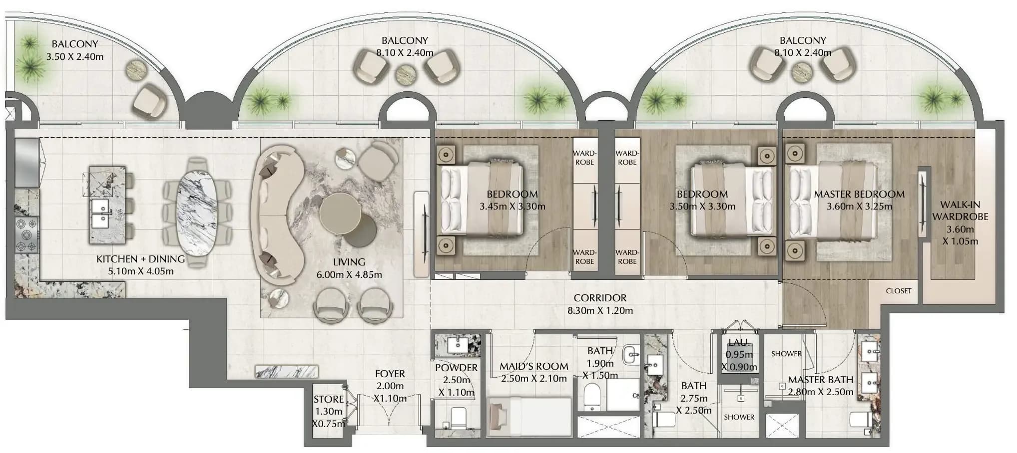 One Residence 3 Bedroom