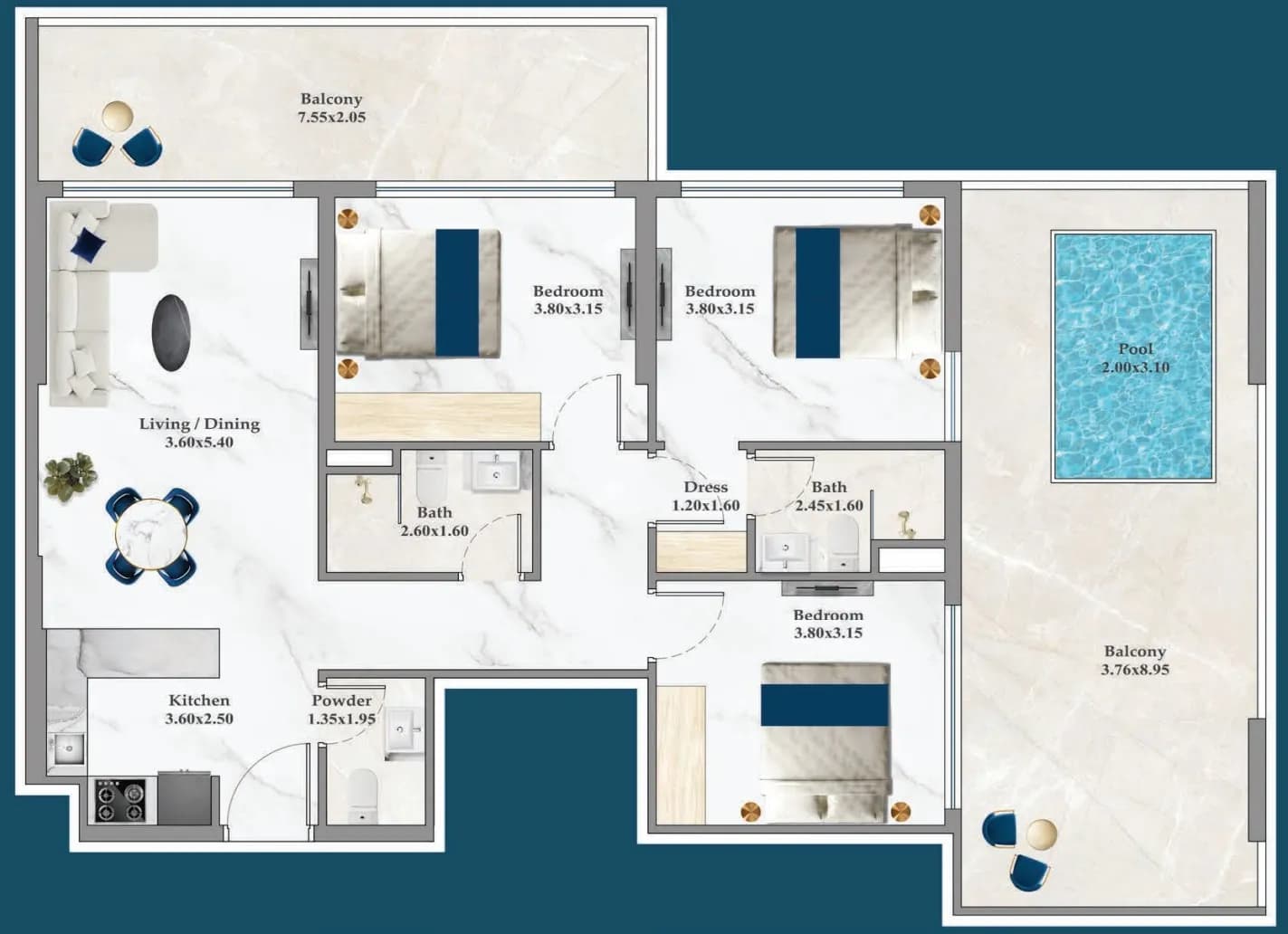 Timez 3 Bedroom