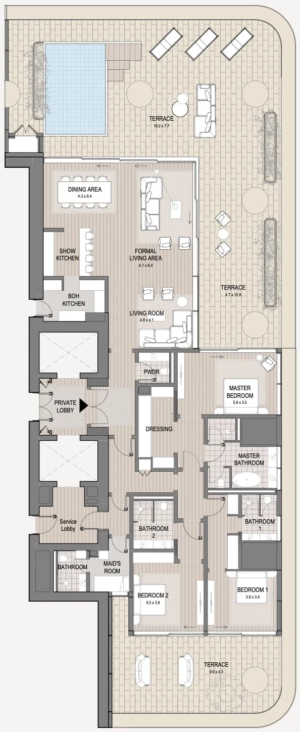 Vela Viento 3.5 Bedroom