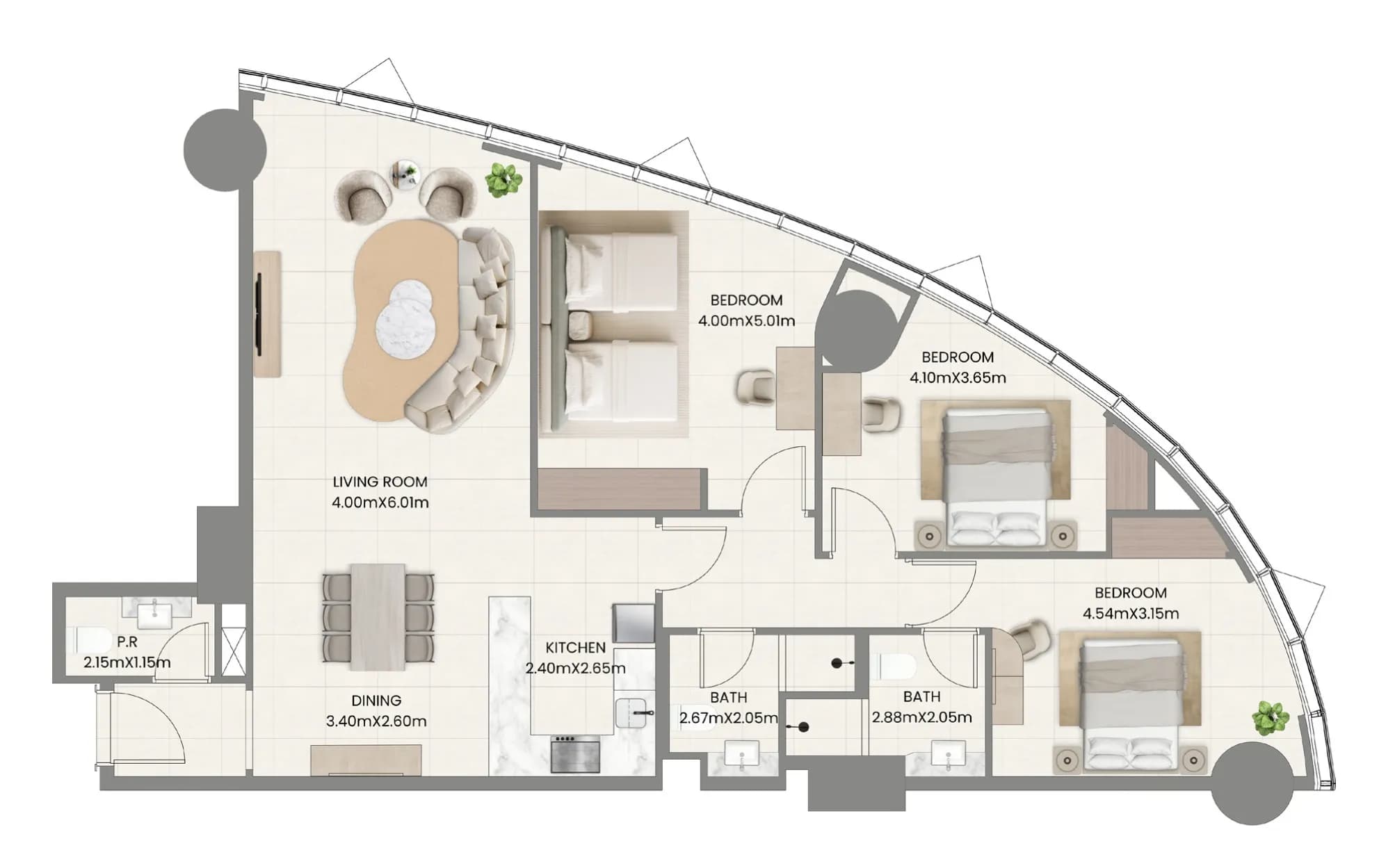 Leaf Tower 3 Bedroom