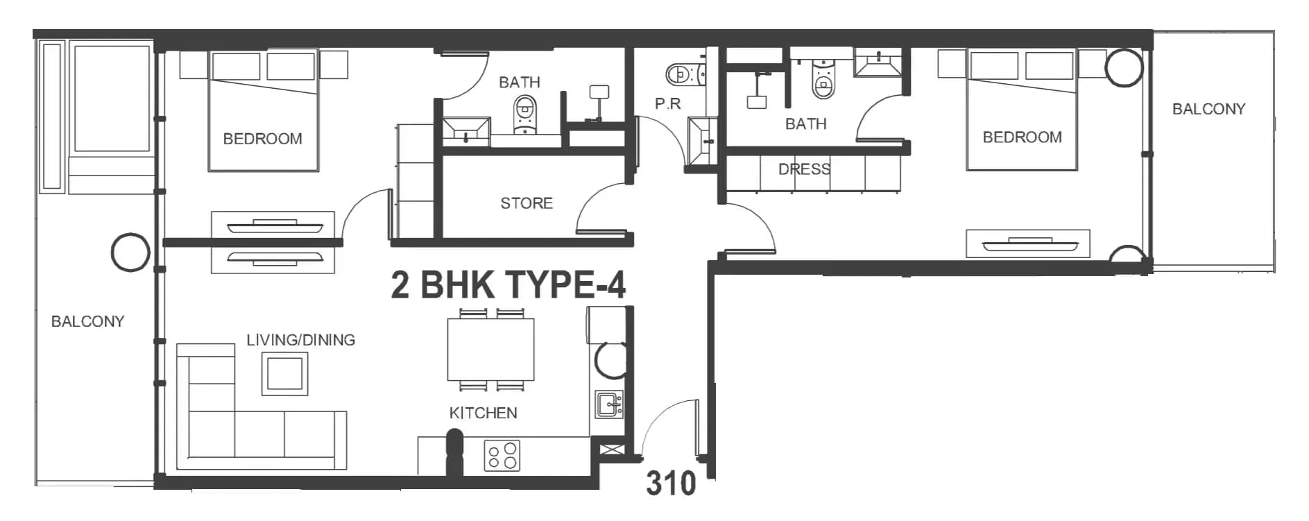 Interstellar Tower 2 Bedroom