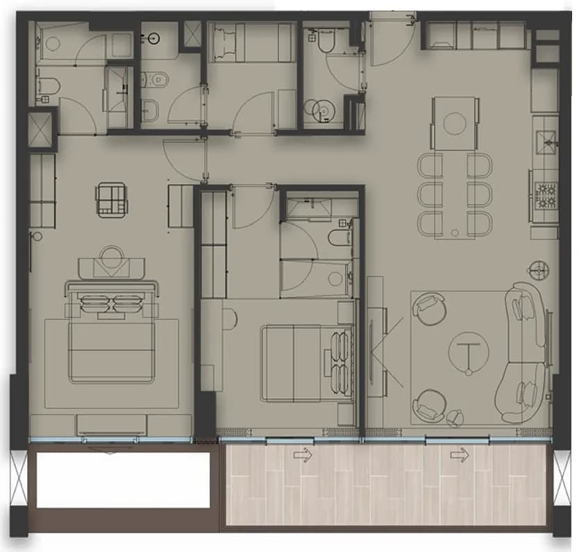 Sea Cliff 2 Bedroom