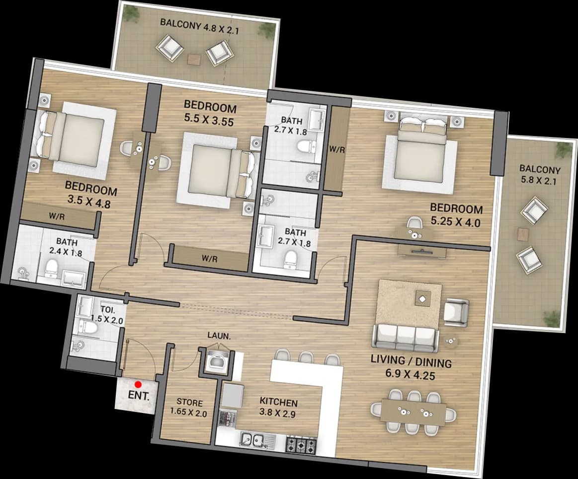 Ocean Tower 3 Bedroom