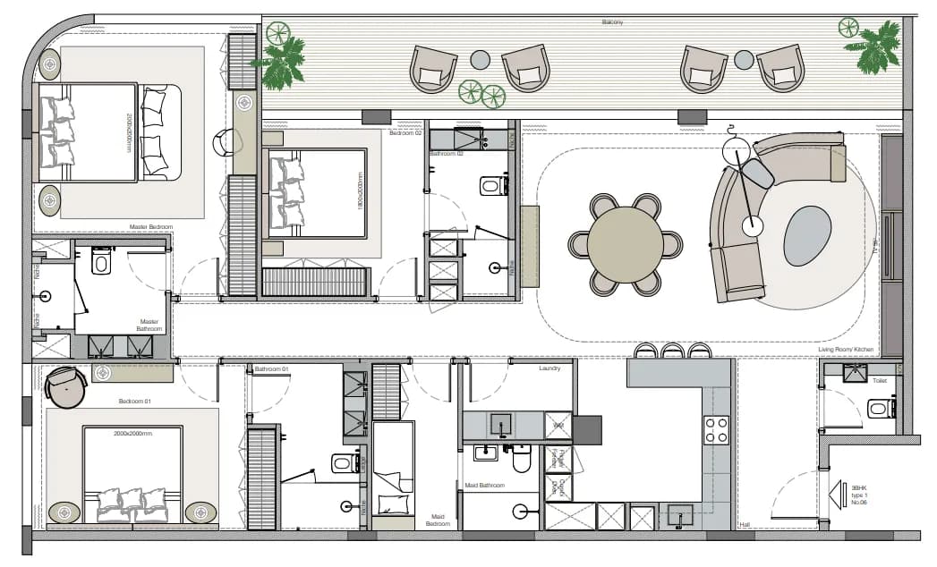 Helvetia Marine by DHG 3.5 Bedroom