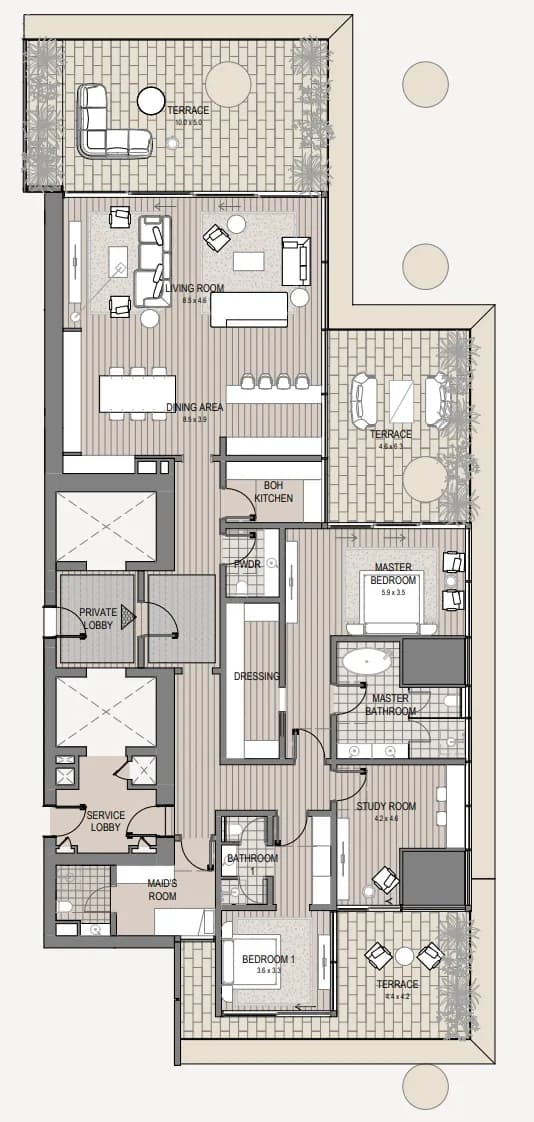 Vela Viento 2.5 Bedroom