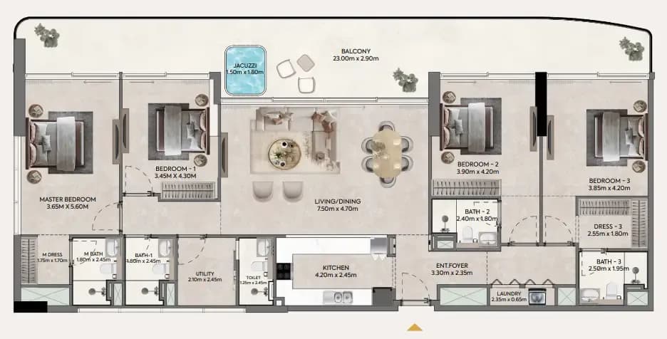 Hermina by Casagrand 4 Bedroom