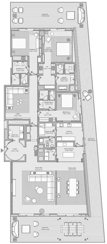 Armani Beach Residence 3 Bedroom