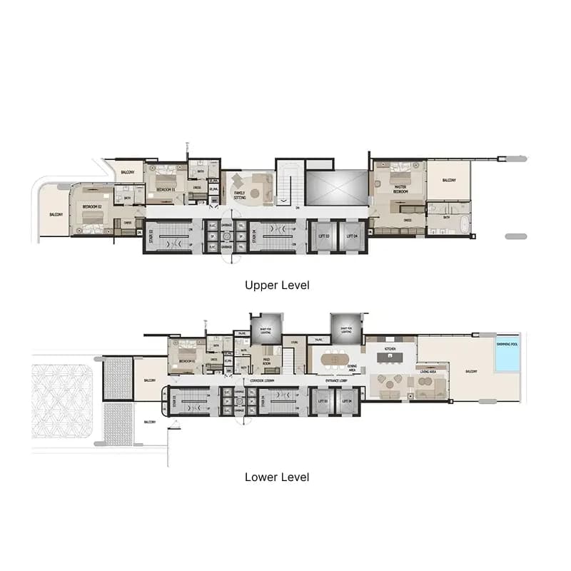 Vitalia Palm Jumeirah Residences 4 Bedroom