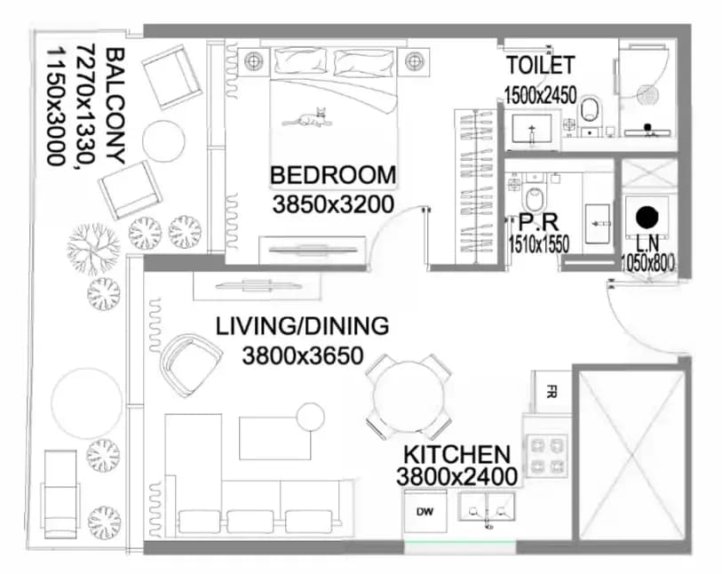 The WOW Tower 1 Bedroom
