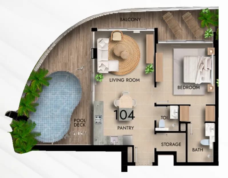 Parkside Boulevard 1 Bedroom