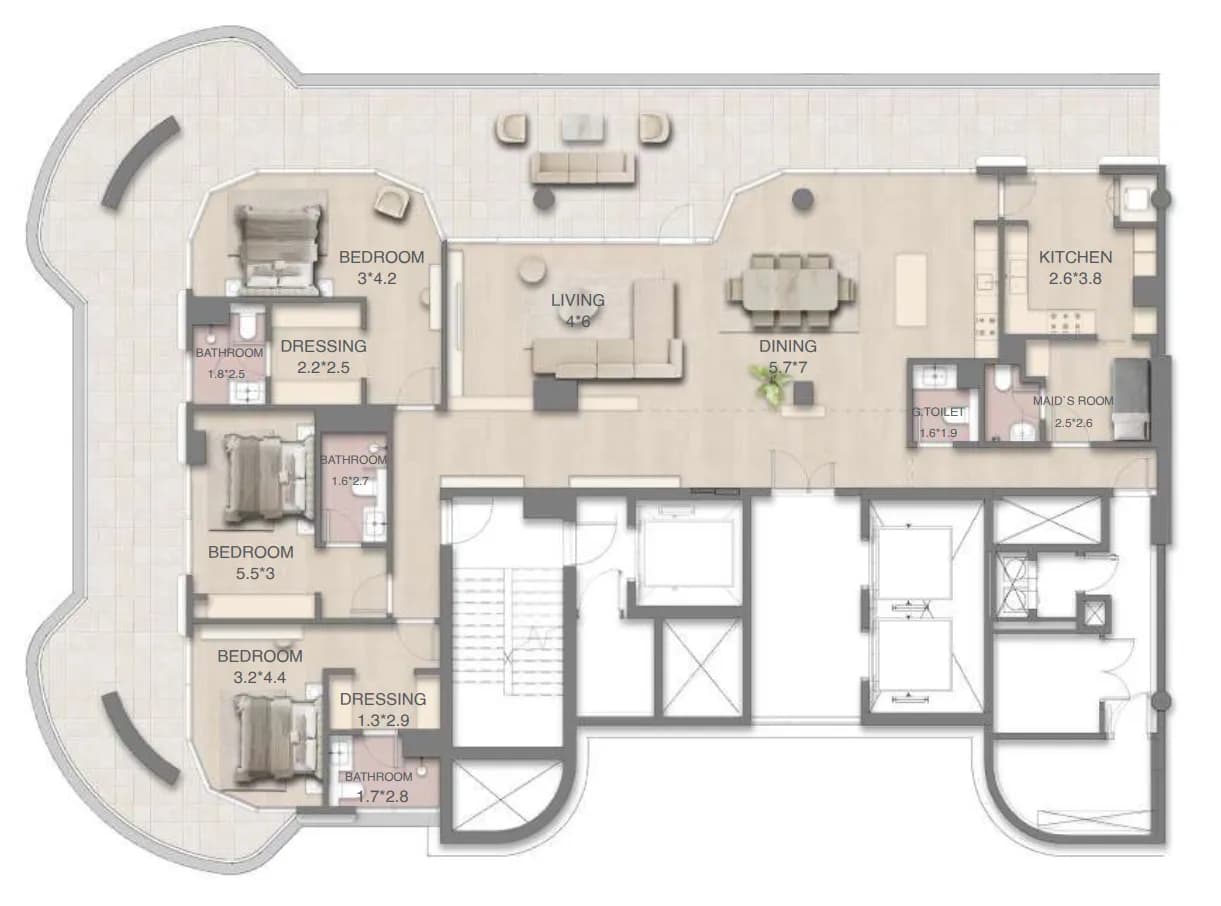 Mirasol Mina 3 Bedroom