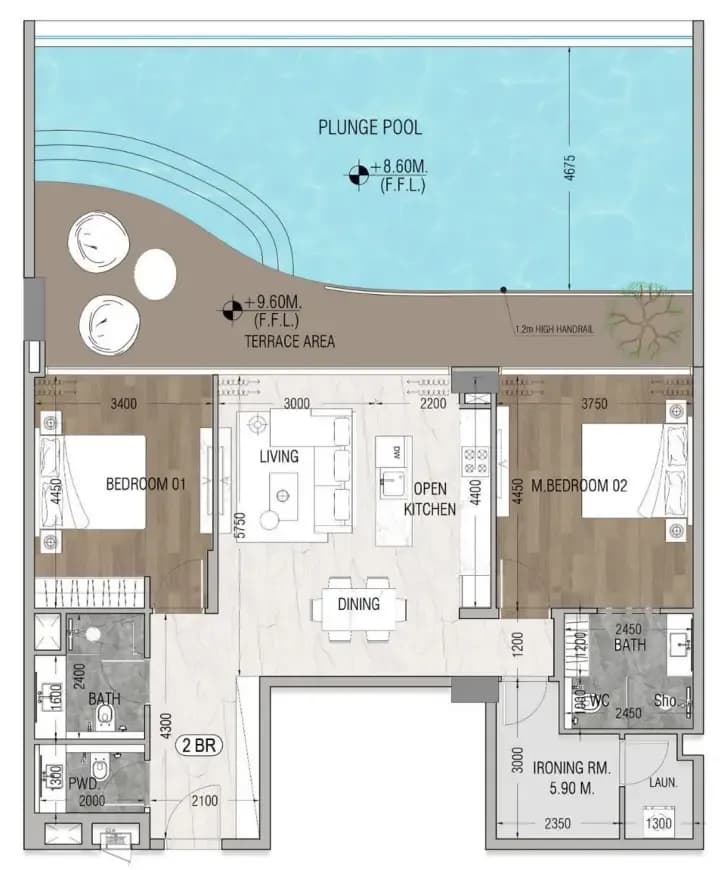 Vue Doree 2 Bedroom