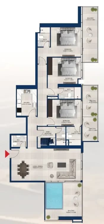Al Vista 3 Bedroom