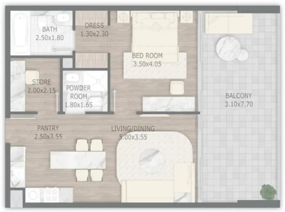 Stamn One 1 Bedroom