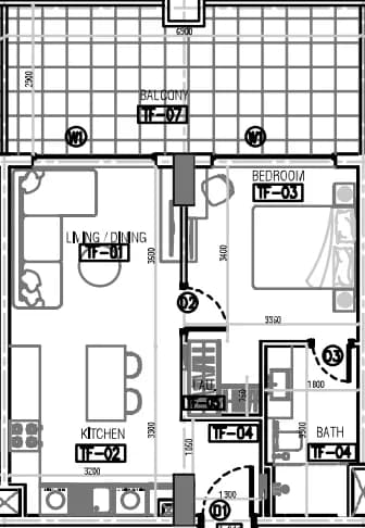 Laya Courtyard 1 Bedroom