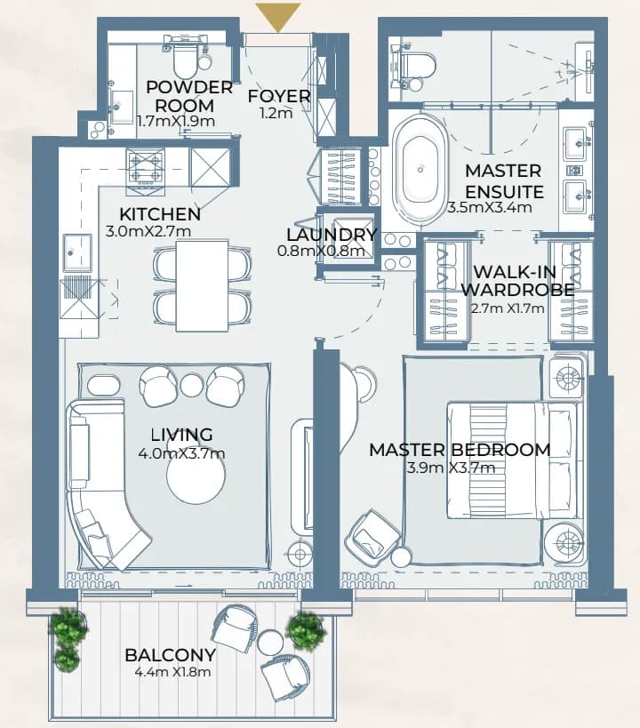 Fairmont Residences Al Marjan Island 1 & 2 1 Bedroom