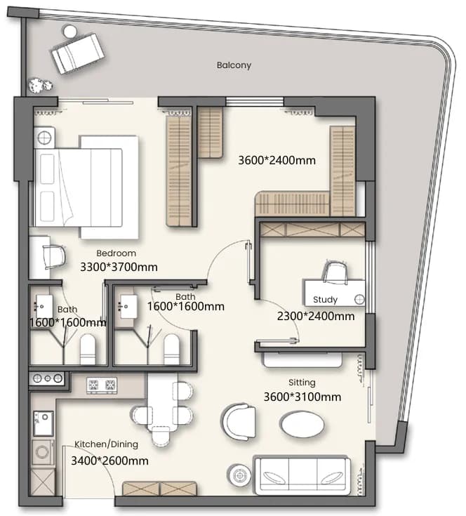 Yigo 26 1 Bedroom