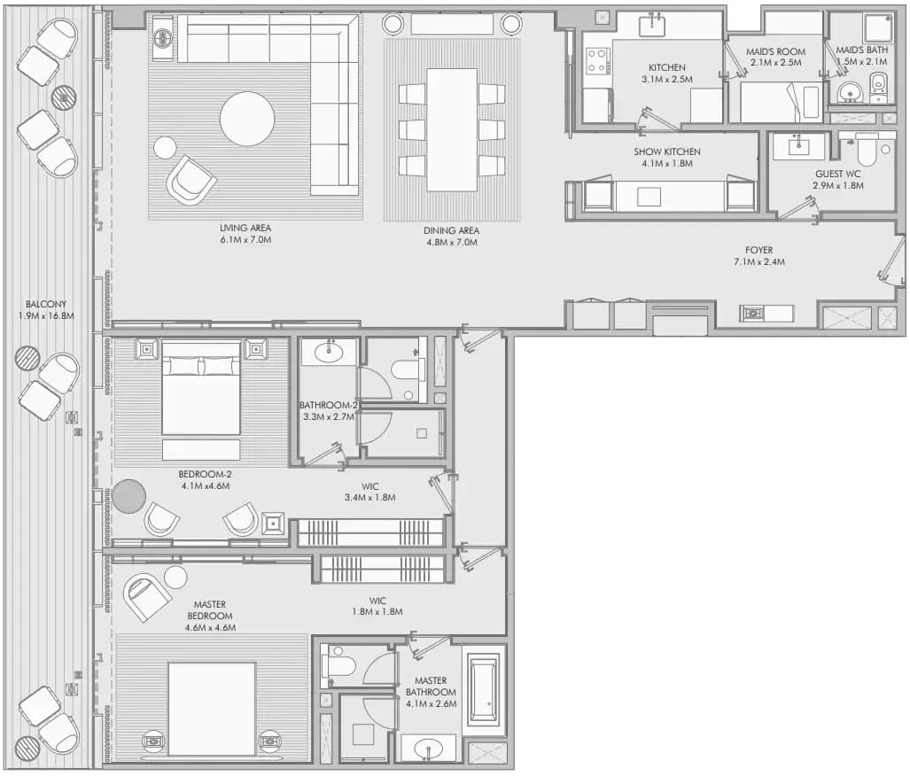 Armani Beach Residence 2 Bedroom