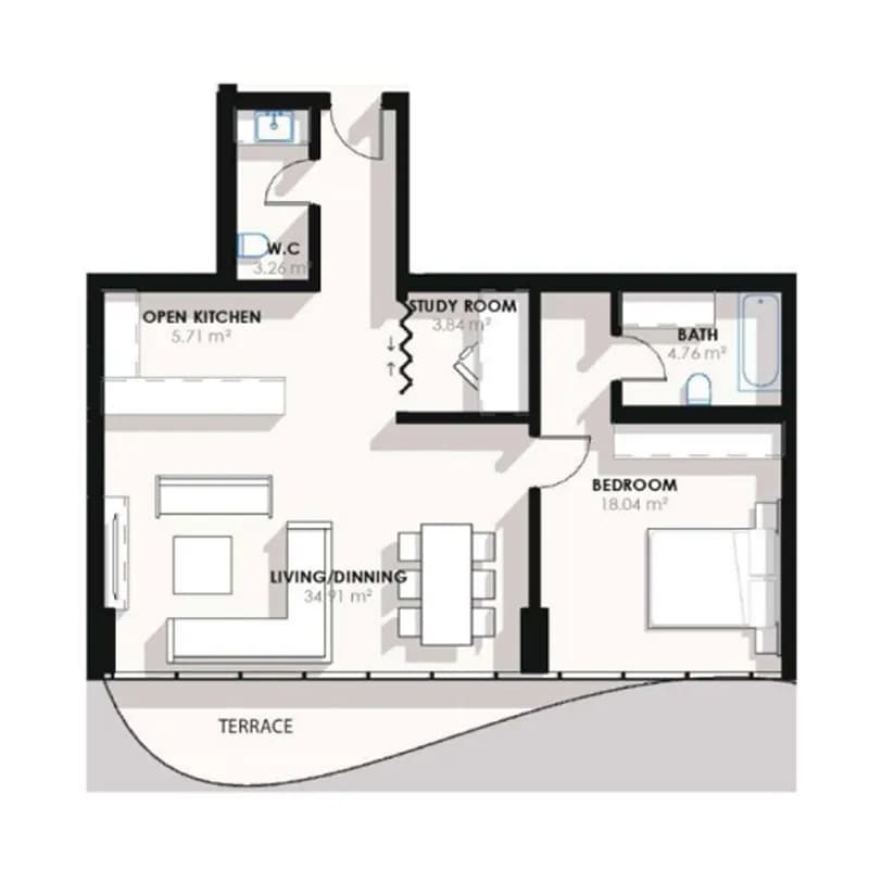 Coralis Residences 1 Bedroom