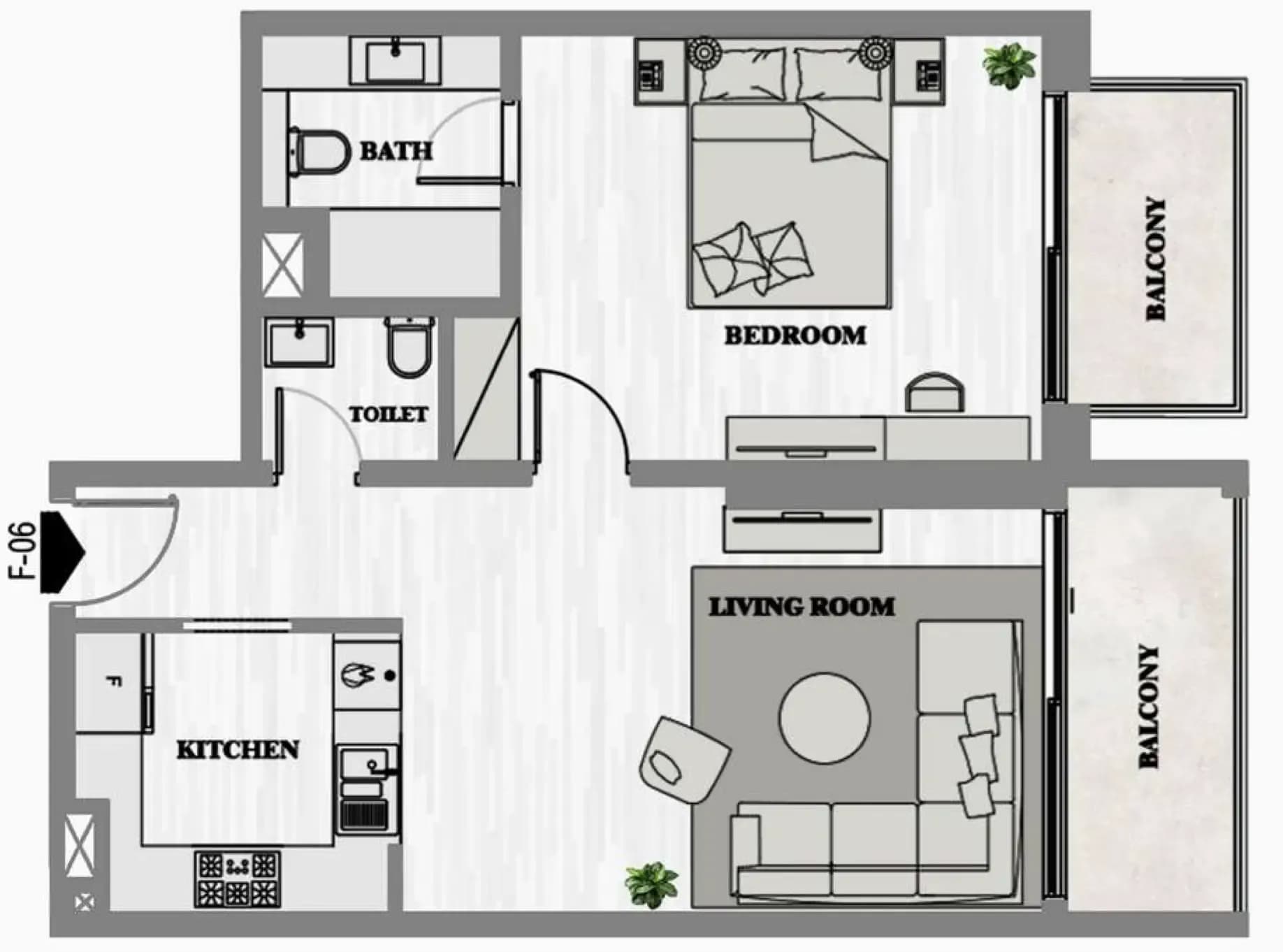 Greygate Residences by ADE 1 Bedroom