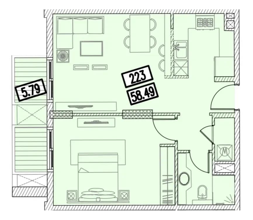 Izzzi.LifeMINT 1 Bedroom
