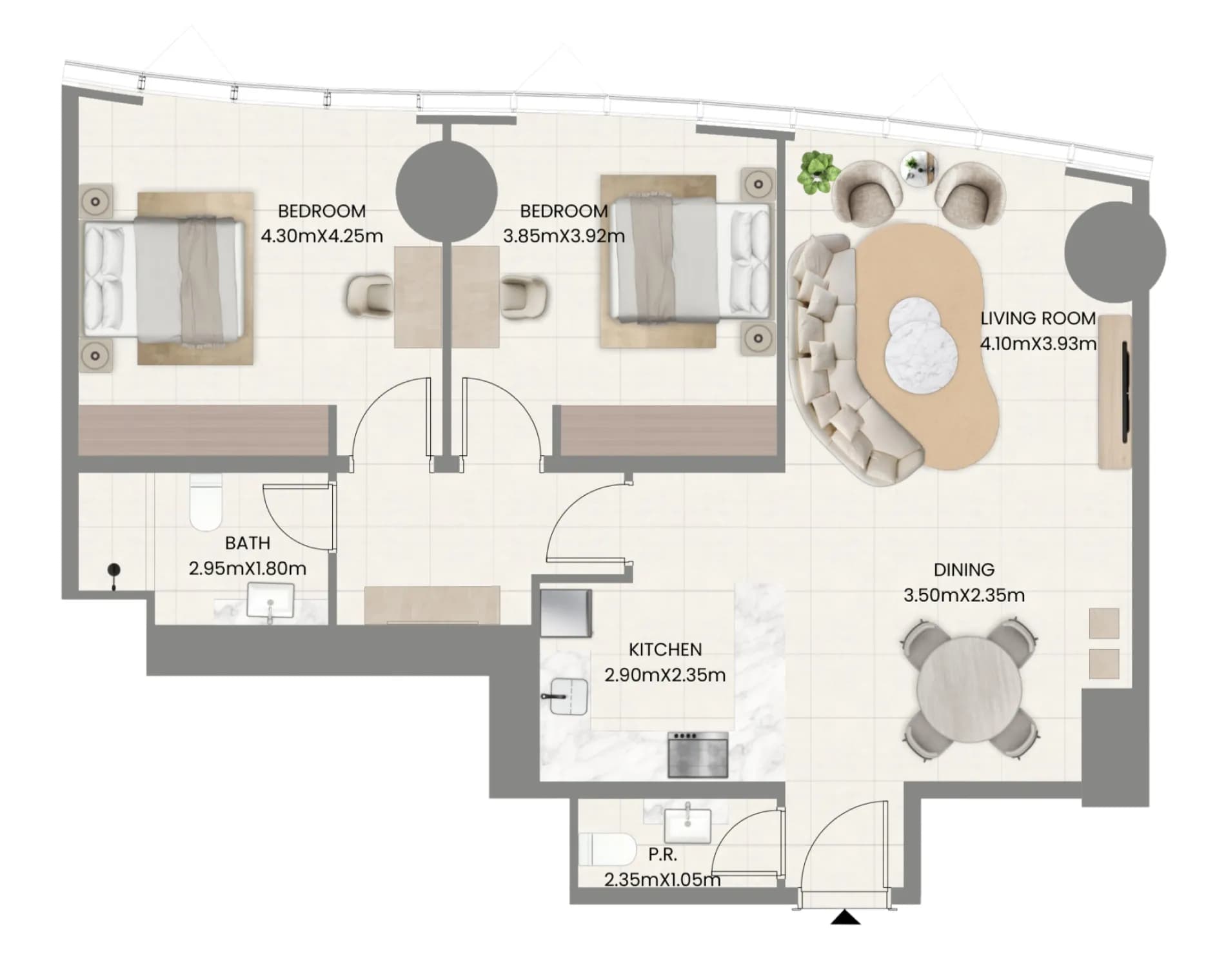 Leaf Tower 2 Bedroom