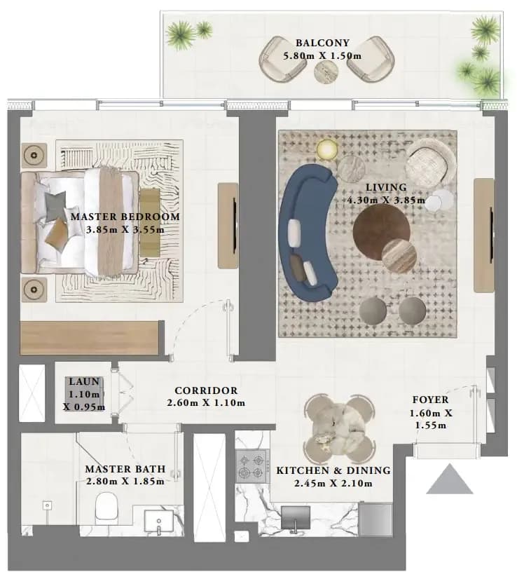 Albero 1 Bedroom