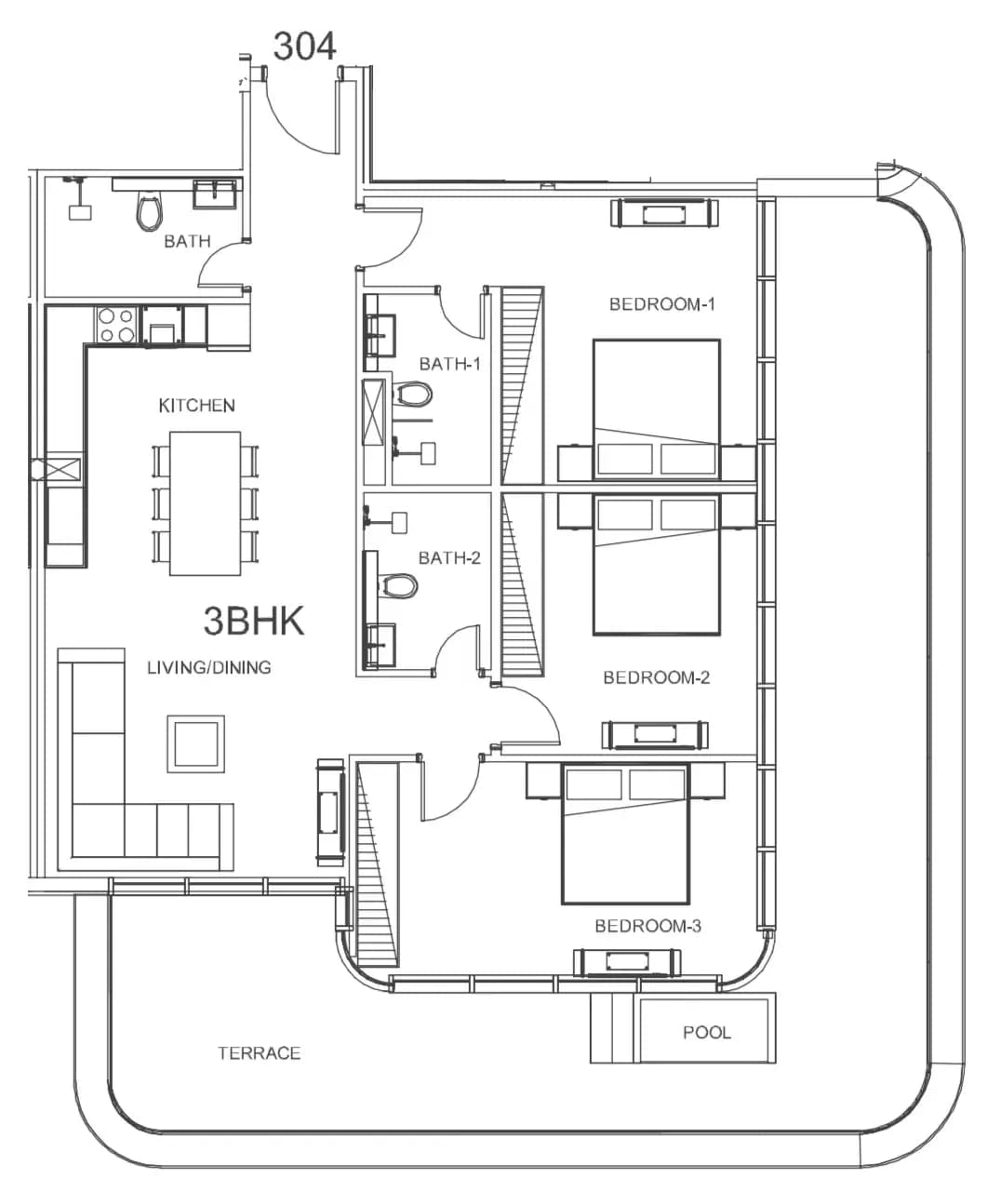 Villa Del Arte 3 Bedroom