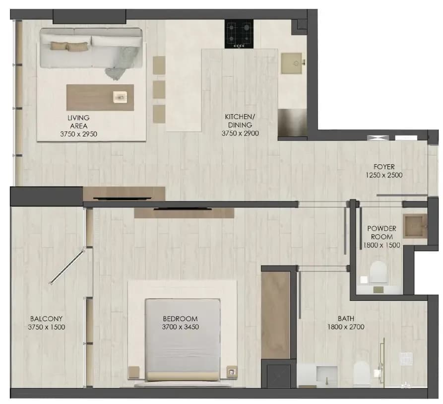 JAD 288 1 Bedroom