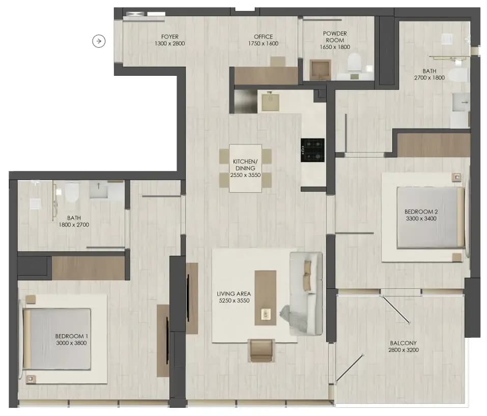 JAD 288 2 Bedroom