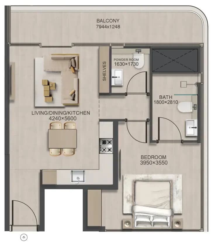 J188 1 Bedroom