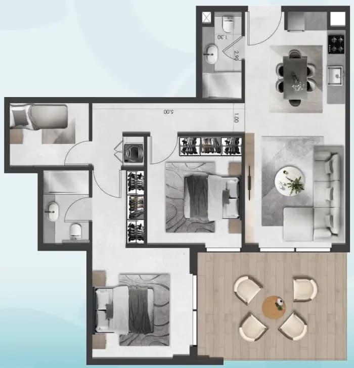 Saray South 2.5 Bedroom