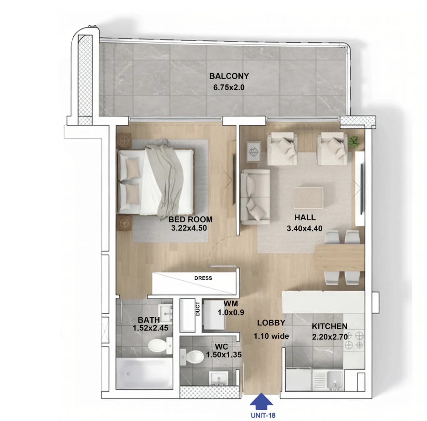 RR Grand 1 Bedroom