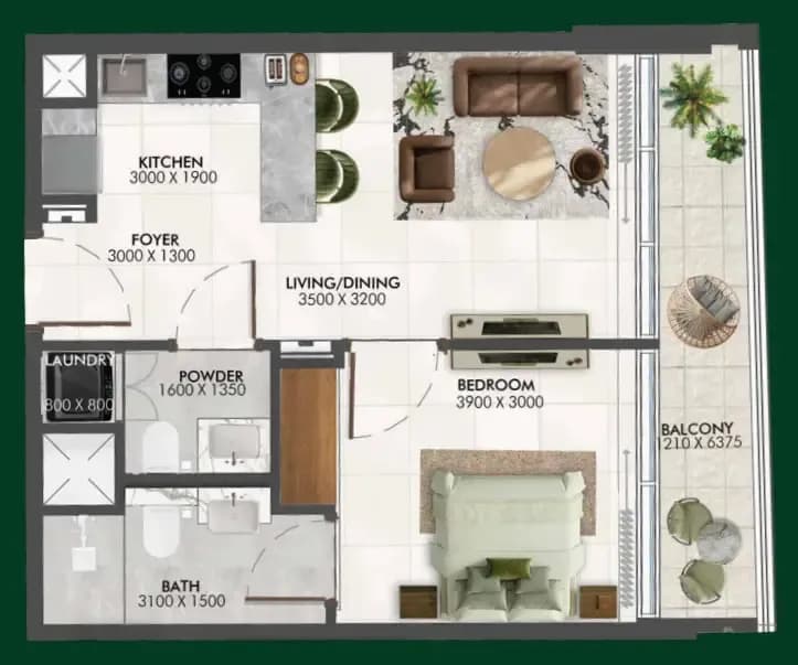 Enchante 1 Bedroom