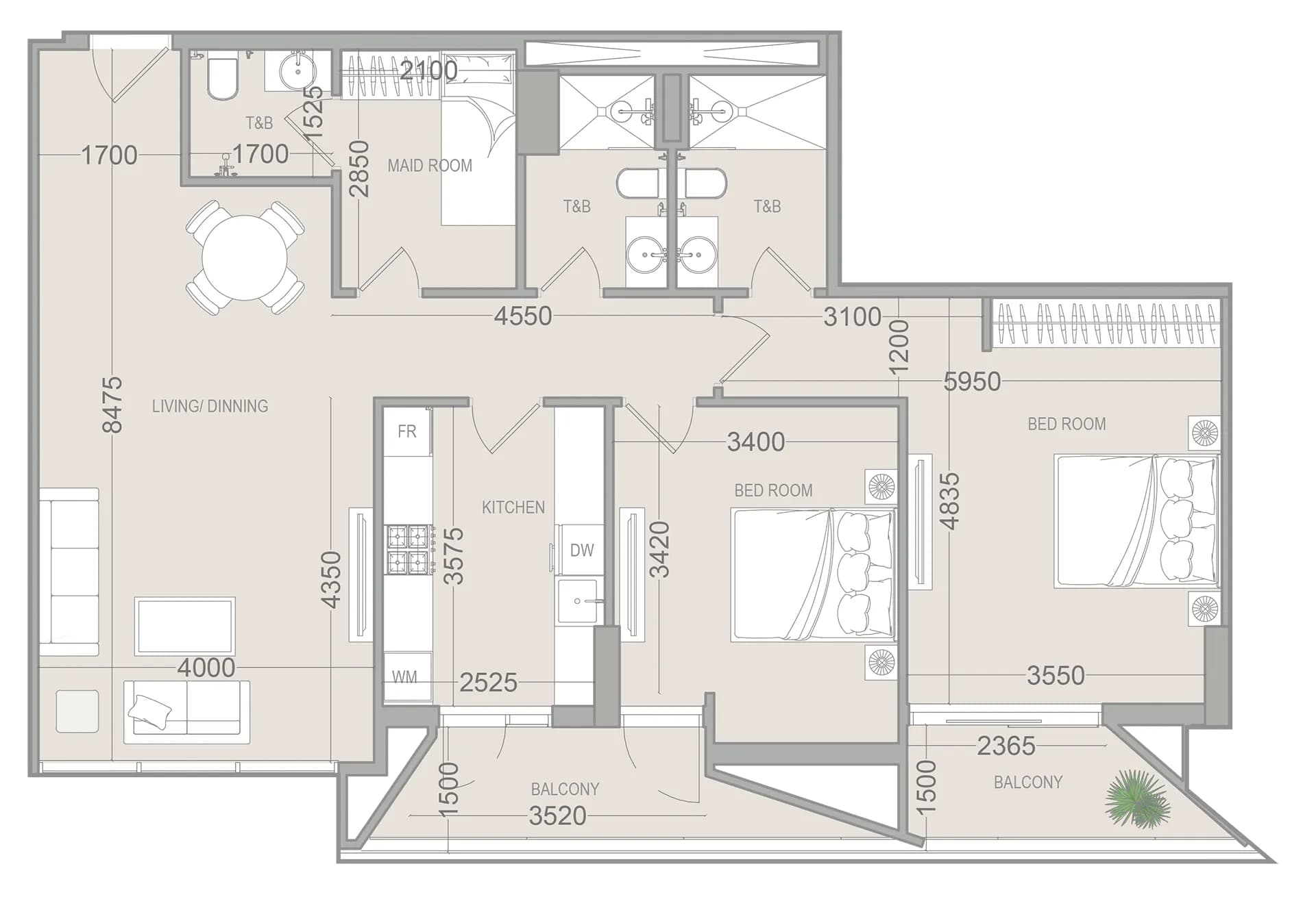 EVERGR1N House 4 2 Bedroom