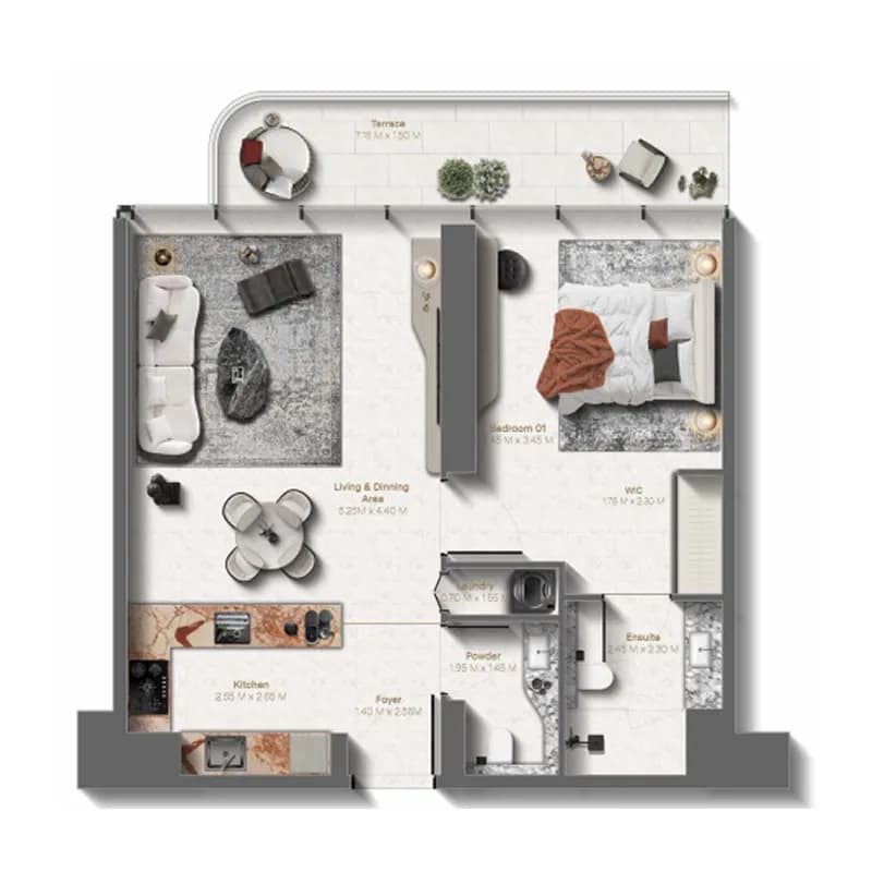 Le Chateau 1 Bedroom