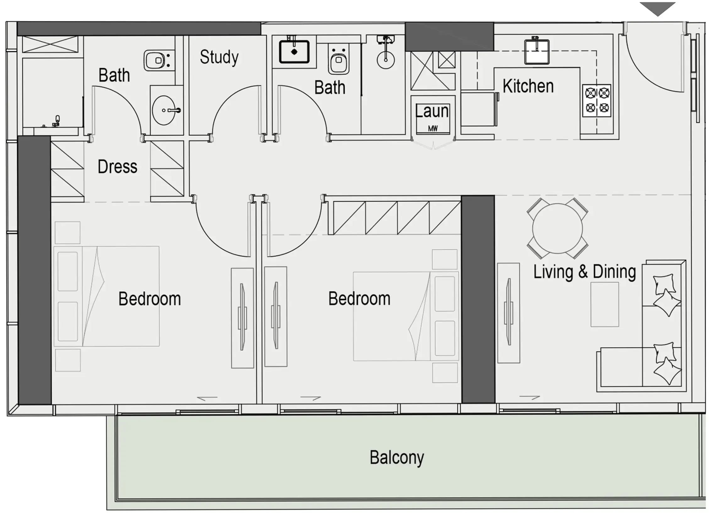 Sierra by Iman 2 Bedroom