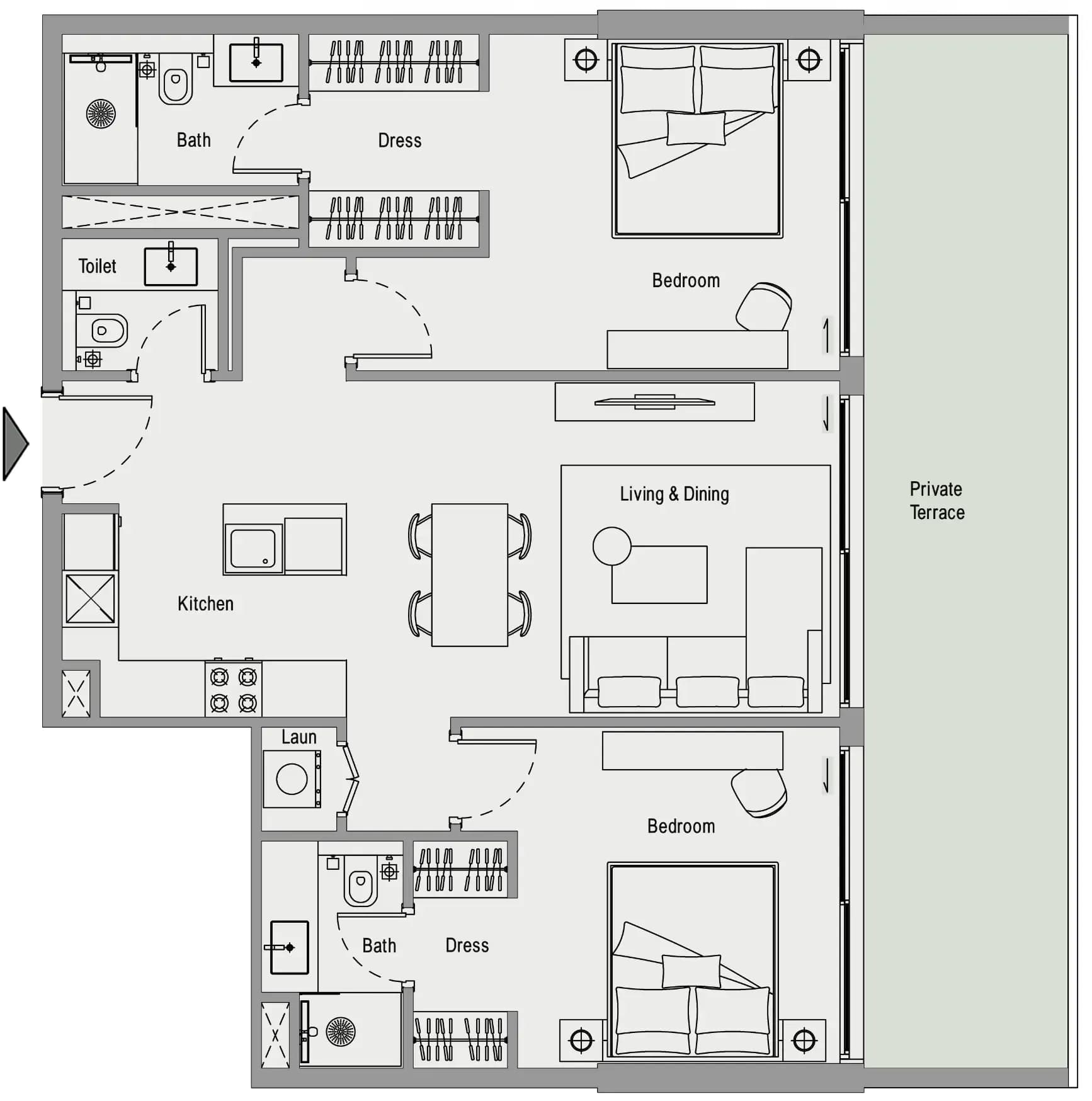 Oxford Cove by Iman 2 Bedroom
