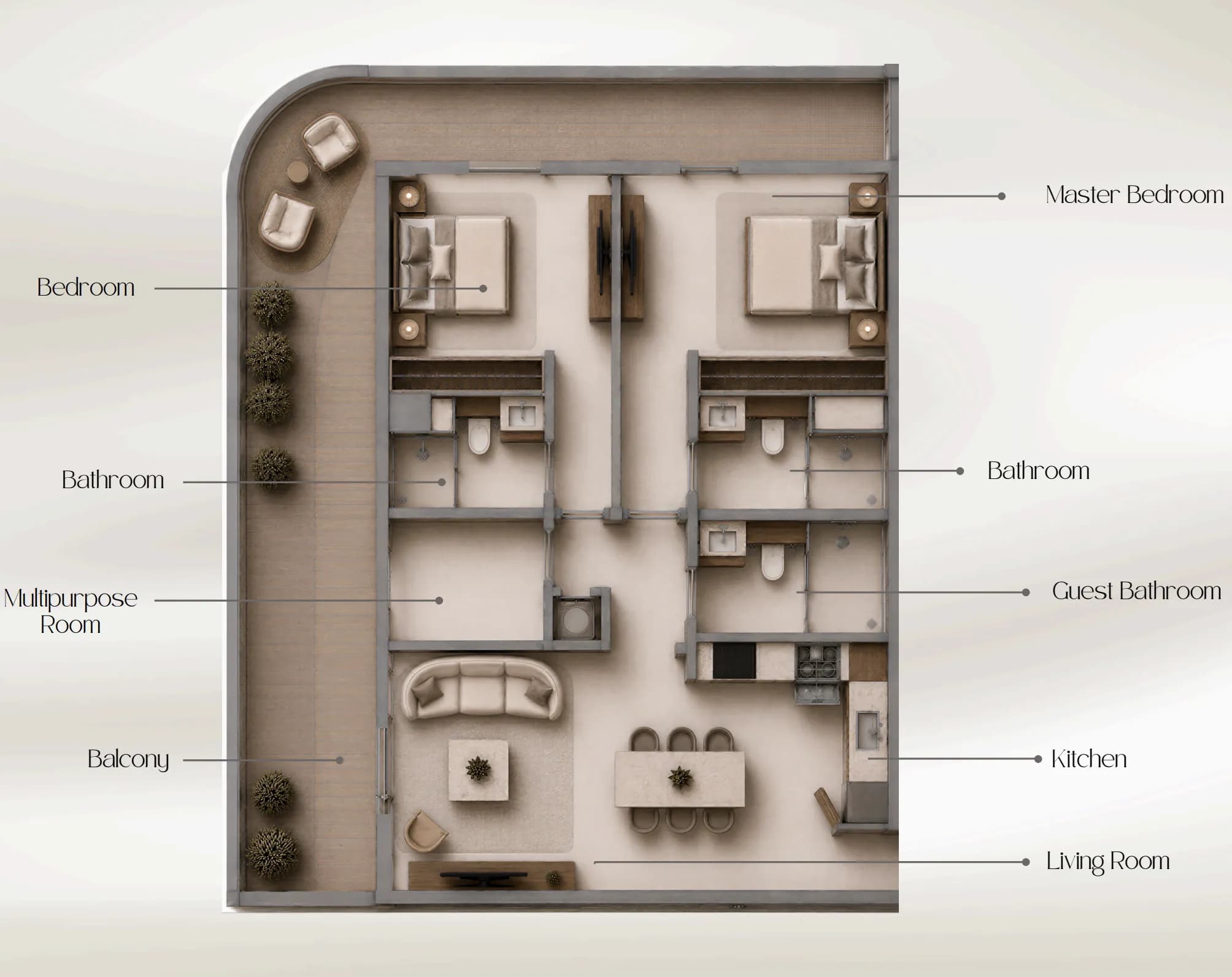 Beverly Crown 2 Bedroom