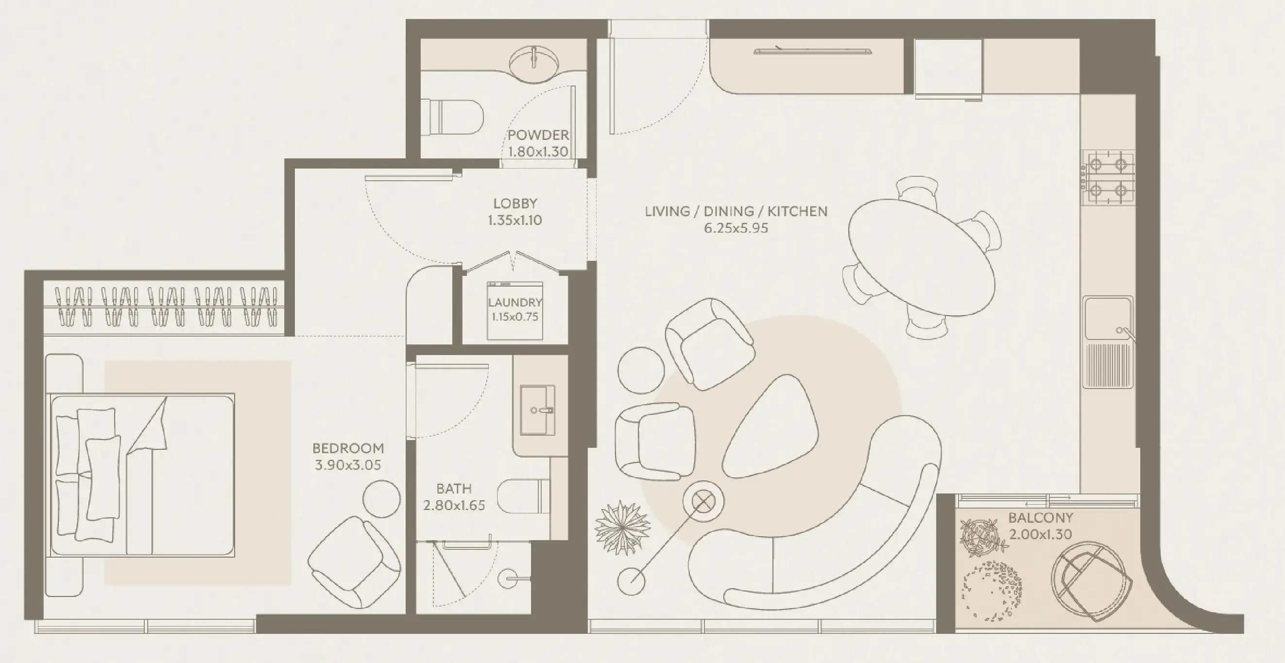 Symphony by Chaimaa 1 Bedroom