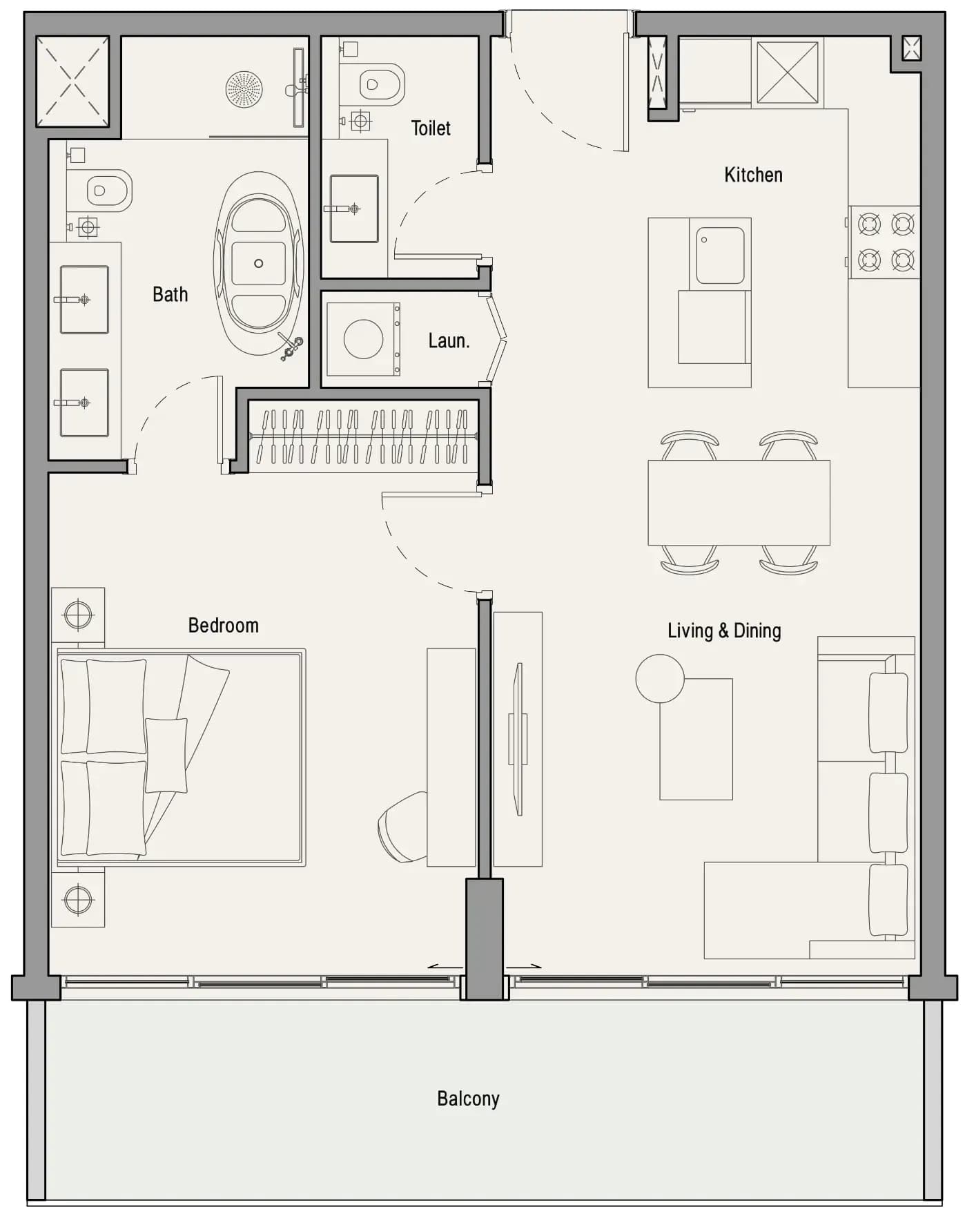 113 Residences by Iman 1 Bedroom