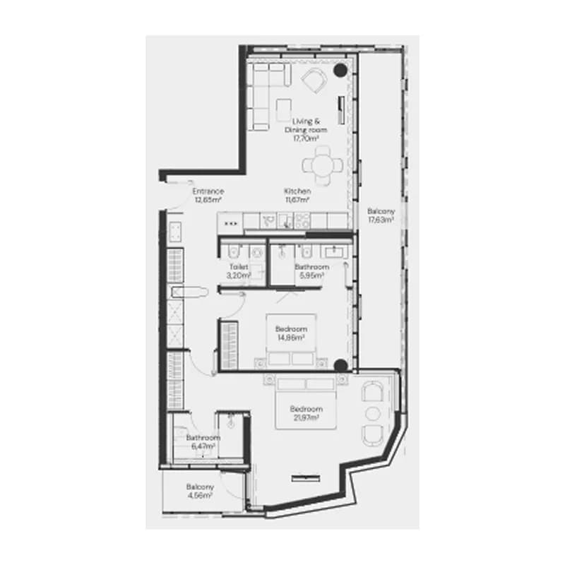 John Richmond Residences 2 Bedroom