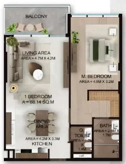 Cresswell Plaza 1 Bedroom