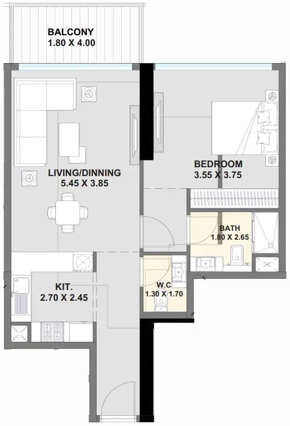 Ayaan Heights 1 1 Bedroom