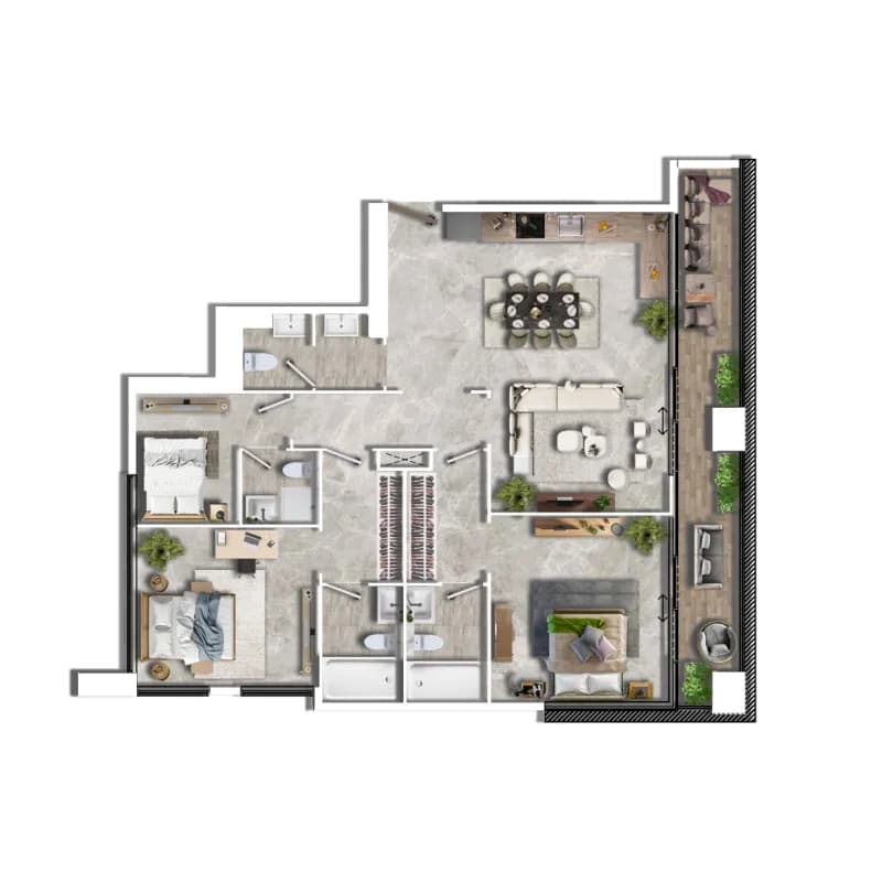 Al Ghaf 2 2.5 Bedroom