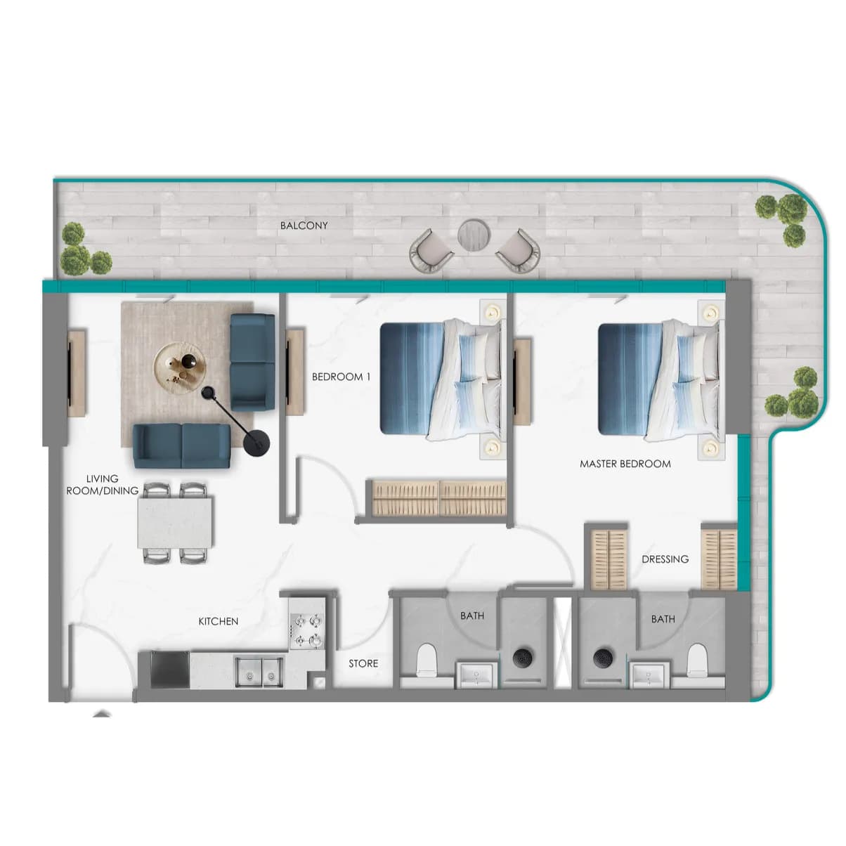 Samana South Haven 2 Bedroom