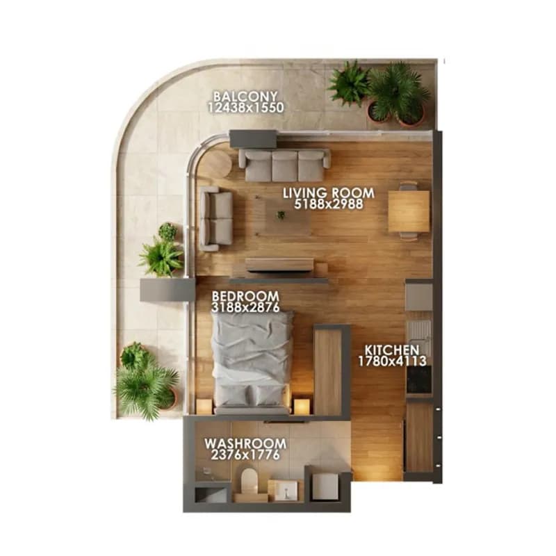 Zenith D1 0 Bedroom